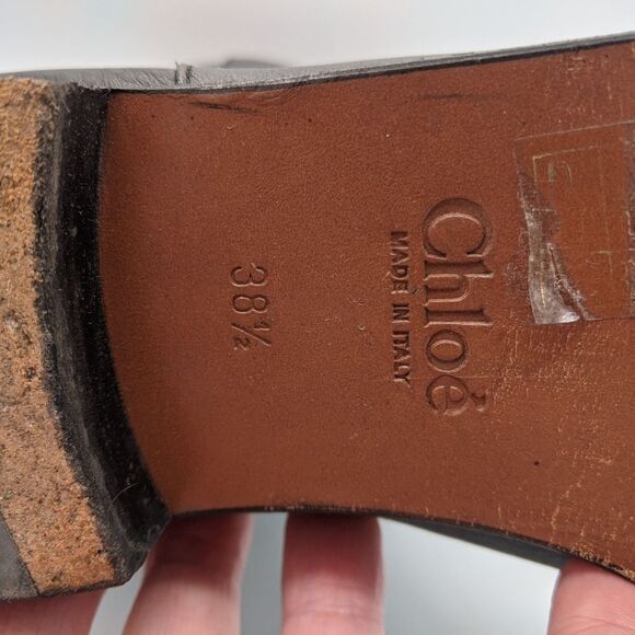 CHLOÉ Leather Riding Boots Size: 8 | IT 38.5 - Picture 4 of 14